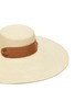 Detail View - Click To Enlarge - SENSI STUDIO - Cordovez extra long brim ribbon embellished toquilla straw hat