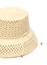 Detail View - Click To Enlarge - SENSI STUDIO - Calado lamp shade toquilla straw hat