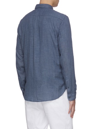 Back View - Click To Enlarge - VINCE - Double-face cotton shirt