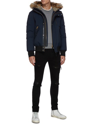 Figure View - Click To Enlarge - MACKAGE - 'Dixon' Nordic Tech fox fur trim hooded down bomber jacket