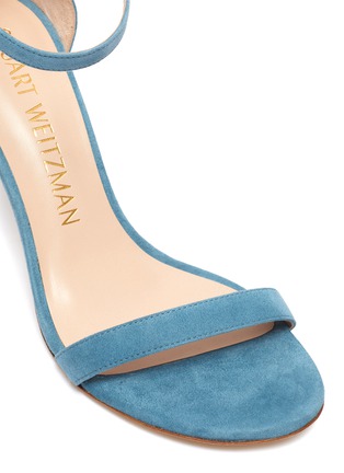 Detail View - Click To Enlarge - STUART WEITZMAN - Nunakedstraight' suede heeled sandals