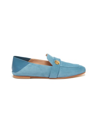 Main View - Click To Enlarge - STUART WEITZMAN - Wylie' embellished suede loafers