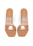 Detail View - Click To Enlarge - CULT GAIA - 'Jila' double pvc band circular heel sandals