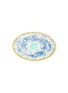 CORALLA MAIURI - Blue Marble Porcelain Oval Plate – Craquelé Edge