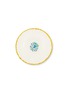 Main View - Click To Enlarge - CORALLA MAIURI - Blue Marble Porcelain Oval Plate – White Craquelé Edge