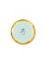 CORALLA MAIURI - Blue Marble Porcelain Dessert Coupe Plate – Emerald Drop Edge
