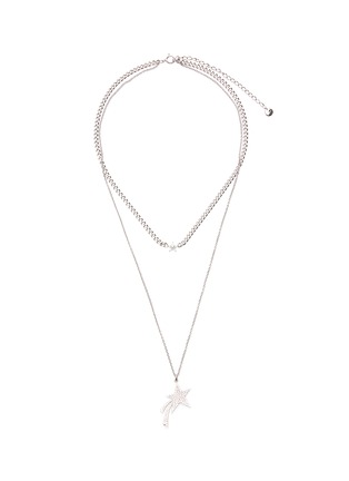 Main View - Click To Enlarge - HEFANG - Twinkle' cubic zirconia layered necklace