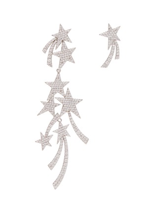 Main View - Click To Enlarge - HEFANG - Starry' cubic zirconia mismatched earrings