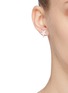 Front View - Click To Enlarge - HEFANG - Twinkle' cubic zirconia earrings
