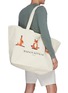 Front View - Click To Enlarge - MAISON KITSUNÉ - Yoga fox print XXL tote bag