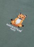  - MAISON KITSUNÉ - Lotus fox embroidered raglan sweatshirt