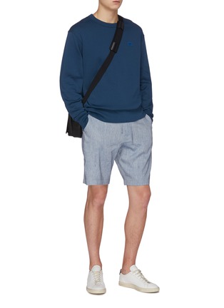 Figure View - Click To Enlarge - EQUIL - Drawstring linen shorts