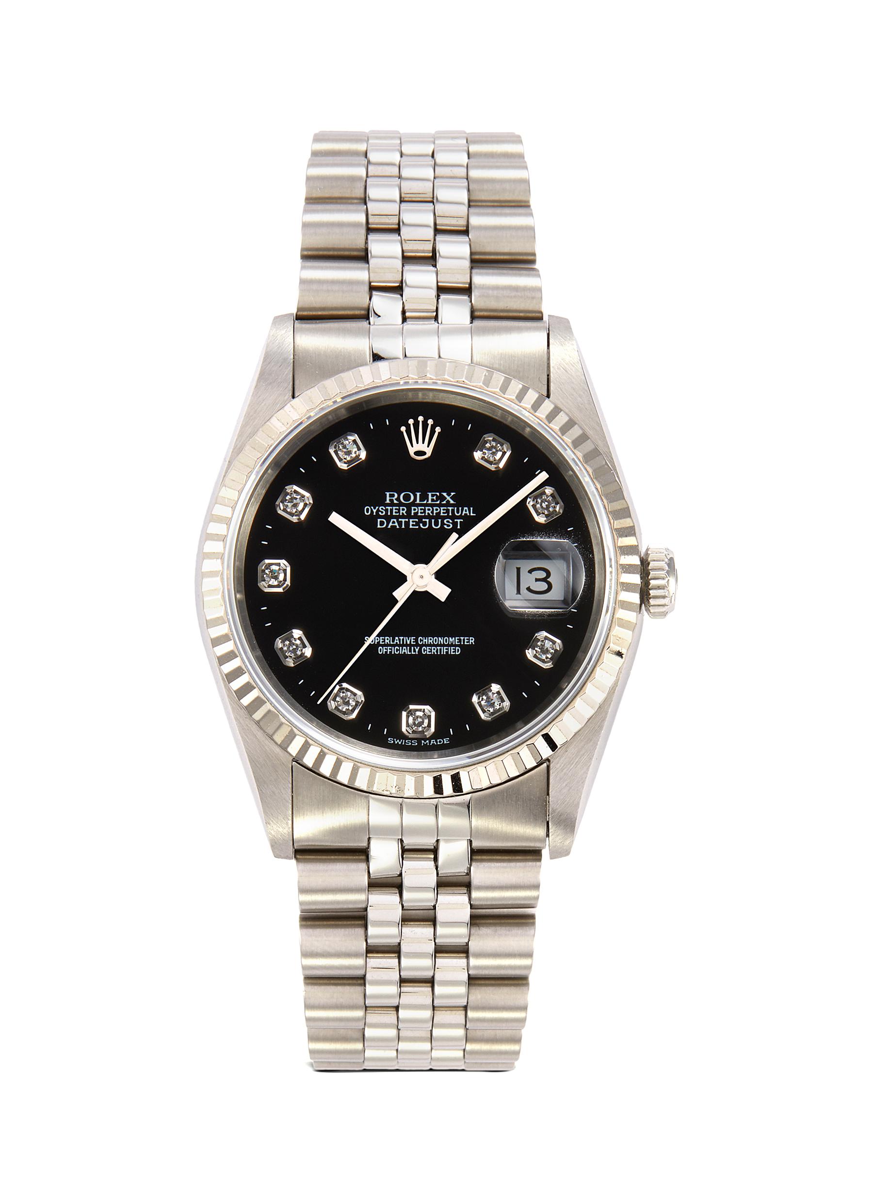 rolex automatic stainless steel back swiss movt waterproof