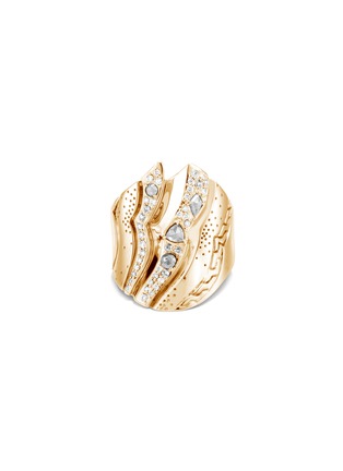 Detail View - Click To Enlarge - JOHN HARDY - Lahar' diamond 18k gold ring