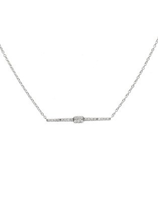 Main View - Click To Enlarge - LC COLLECTION JEWELLERY - Diamond 18k white gold bar necklace