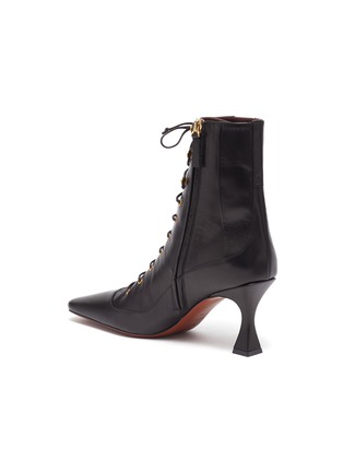  - MANU ATELIER - 'Duck' lace up leather ankle boots