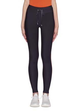 Main View - Click To Enlarge - THE UPSIDE - 'Clementine' contrast stripe panel yoga pants