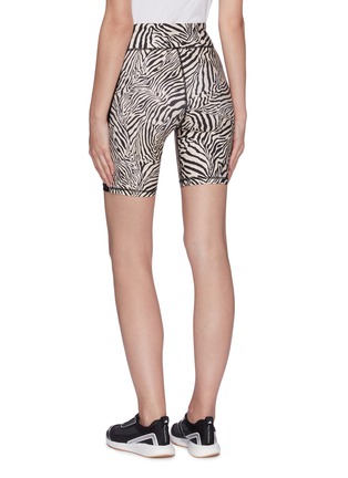 Back View - Click To Enlarge - THE UPSIDE - Zebra print spin shorts