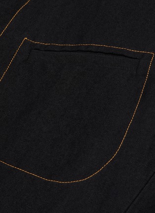  - UMA WANG - Contrast stitch four pocket blazer