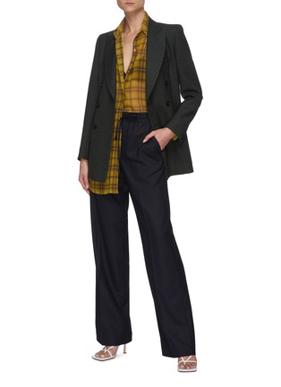 Figure View - Click To Enlarge - MAISON MARGIELA - Elastic waist flannel pants