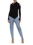 Figure View - Click To Enlarge - MAISON MARGIELA - Contrast elastic waistband relaxed pants