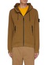 Main View - Click To Enlarge - STONE ISLAND - Logo patch hooded jacket