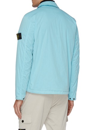 Back View - Click To Enlarge - STONE ISLAND - Double mesh zipped shirt