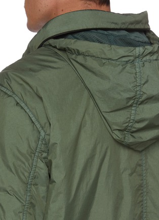 Detail View - Click To Enlarge - STONE ISLAND - Logo Patch Sleeve Hooded Jacket