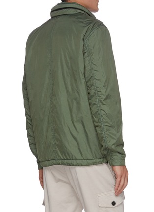 Back View - Click To Enlarge - STONE ISLAND - Logo Patch Sleeve Hooded Jacket