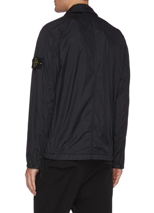 Back View - Click To Enlarge - STONE ISLAND - Crinkled logo patch jacket