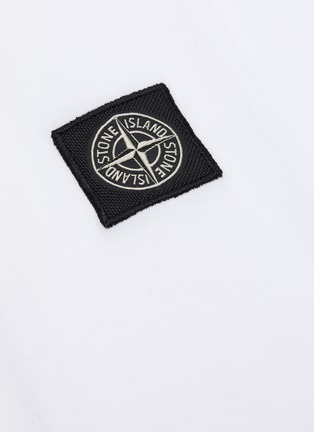  - STONE ISLAND - Logo patch cotton T-shirt