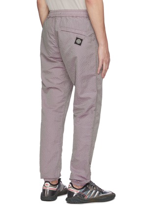Back View - Click To Enlarge - STONE ISLAND - 'Poly-Colour Frame' iridescent cuffed pants