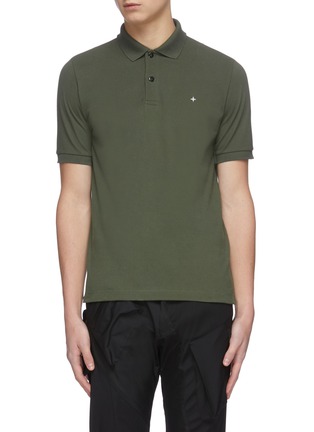 Main View - Click To Enlarge - STONE ISLAND - Star logo embroidered polo shirt