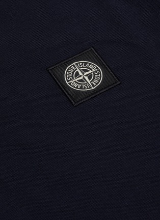  - STONE ISLAND - Logo patch polo shirt