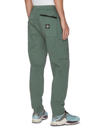 Back View - Click To Enlarge - STONE ISLAND - Button Pocket Taper Leg Pants
