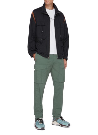 Figure View - Click To Enlarge - STONE ISLAND - Button Pocket Taper Leg Pants