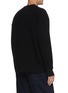 Back View - Click To Enlarge - KOLOR - Contrast slogan print shirt hem knit sweater