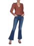 Figure View - Click To Enlarge - FRAME - 'Le Pixie High Flare' high slit jeans