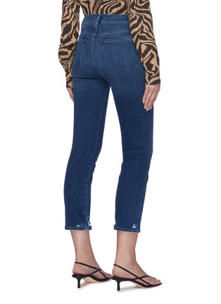 Back View - Click To Enlarge - FRAME - 'Le Pixie Sylvie' distressed cuff jeans