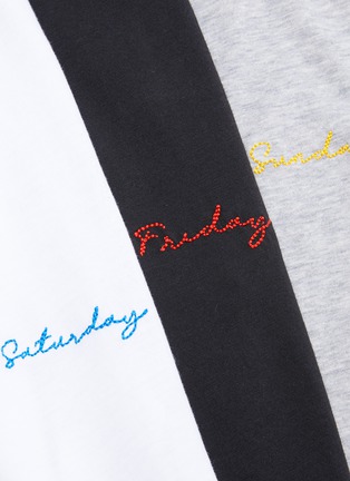  - FRAME - Le Mid Friday Saturday Sunday' embroidered muscle T-shirt