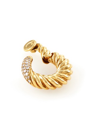 Detail View - Click To Enlarge - PALAIS ROYAL - Van Cleef & Arpels Diamond Gold Earrings