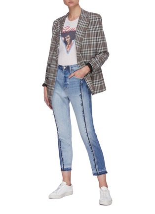Figure View - Click To Enlarge - FRAME - Le Mix multi denim patchwork jeans