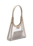 Detail View - Click To Enlarge - STAUD - Mesh Rey' croc embossed leather trim pouch shoulder bag