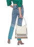 Figure View - Click To Enlarge - STAUD - Charlie' triple croc embossed leather tote bag