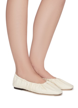 Figure View - Click To Enlarge - STAUD - Tuli' ruched leather flats