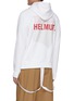 Back View - Click To Enlarge - HELMUT LANG - Logo print cotton hoodie