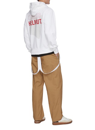 Figure View - Click To Enlarge - HELMUT LANG - Logo print cotton hoodie