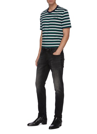 Figure View - Click To Enlarge - HELMUT LANG - Stripe cotton T-shirt