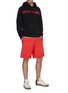 Figure View - Click To Enlarge - HELMUT LANG - Elastic waist cotton pull on shorts