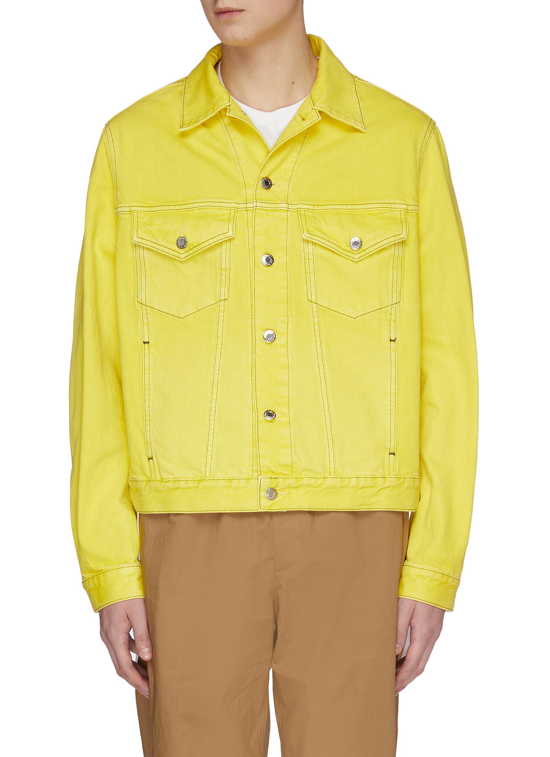 stone colour denim jacket